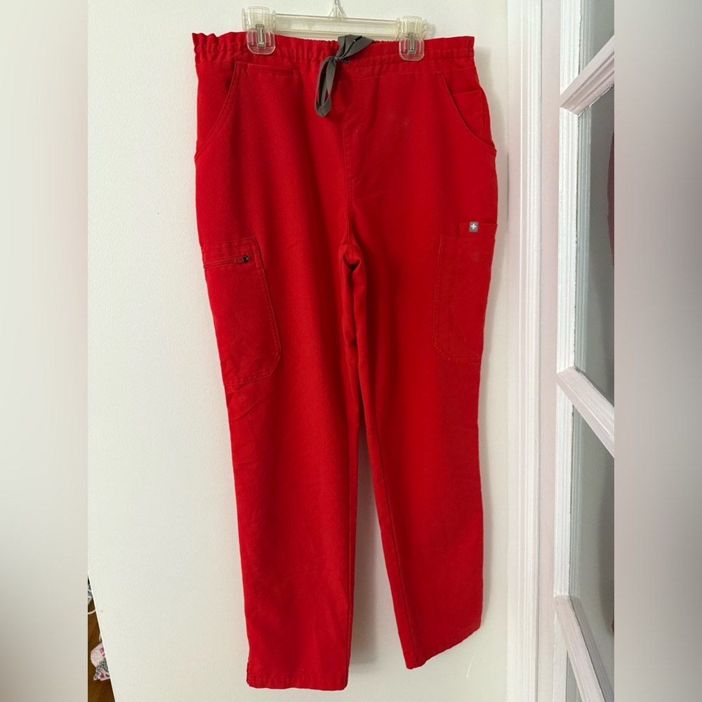 Figs Vibrant Red Technical Pants